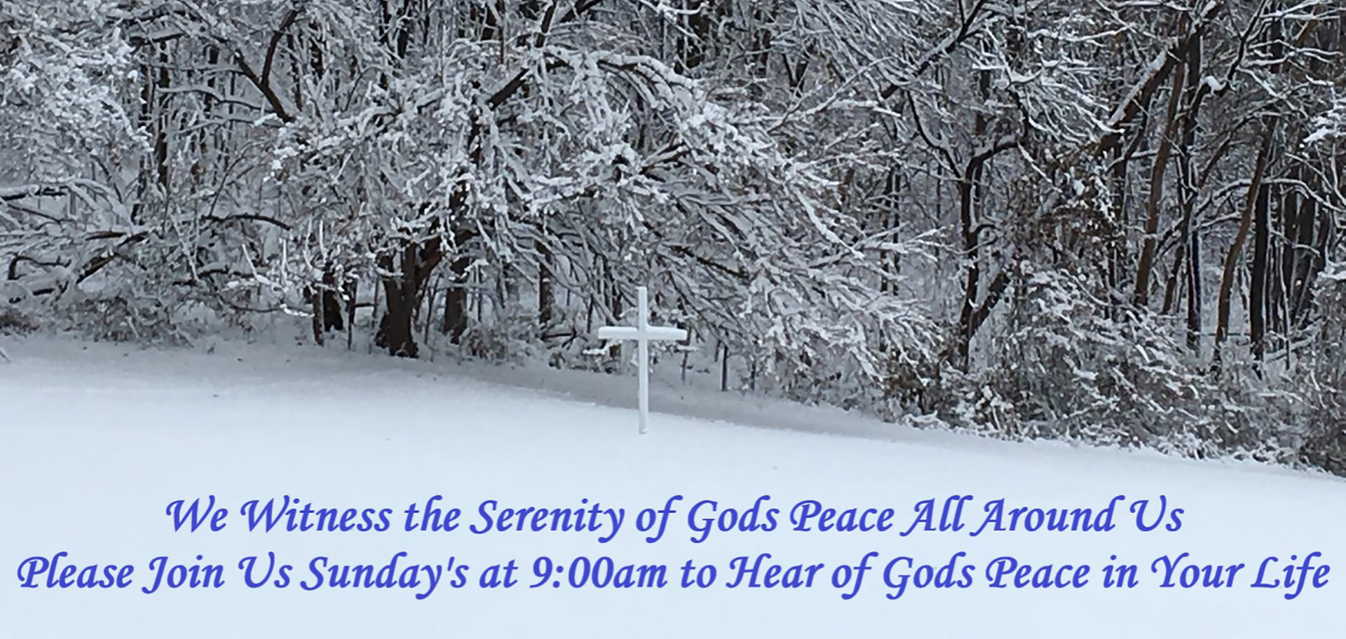 Picture of cross in snow